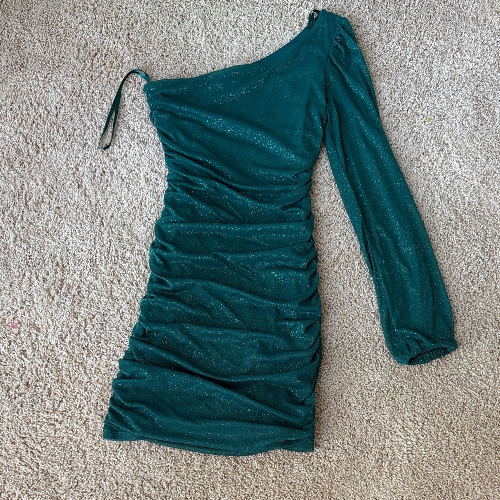 Jump Teal Long Sleeve Dress